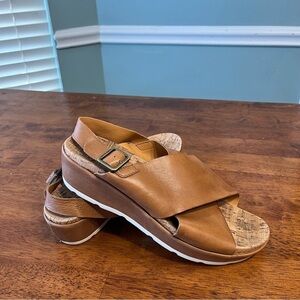 Kork-Ease tan Brown Leather Sandals size 11